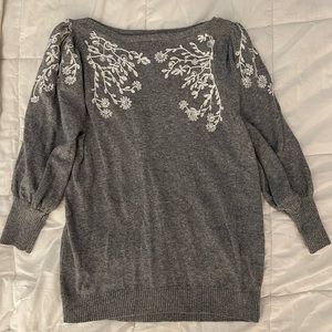 Rain + Rose flower sweater